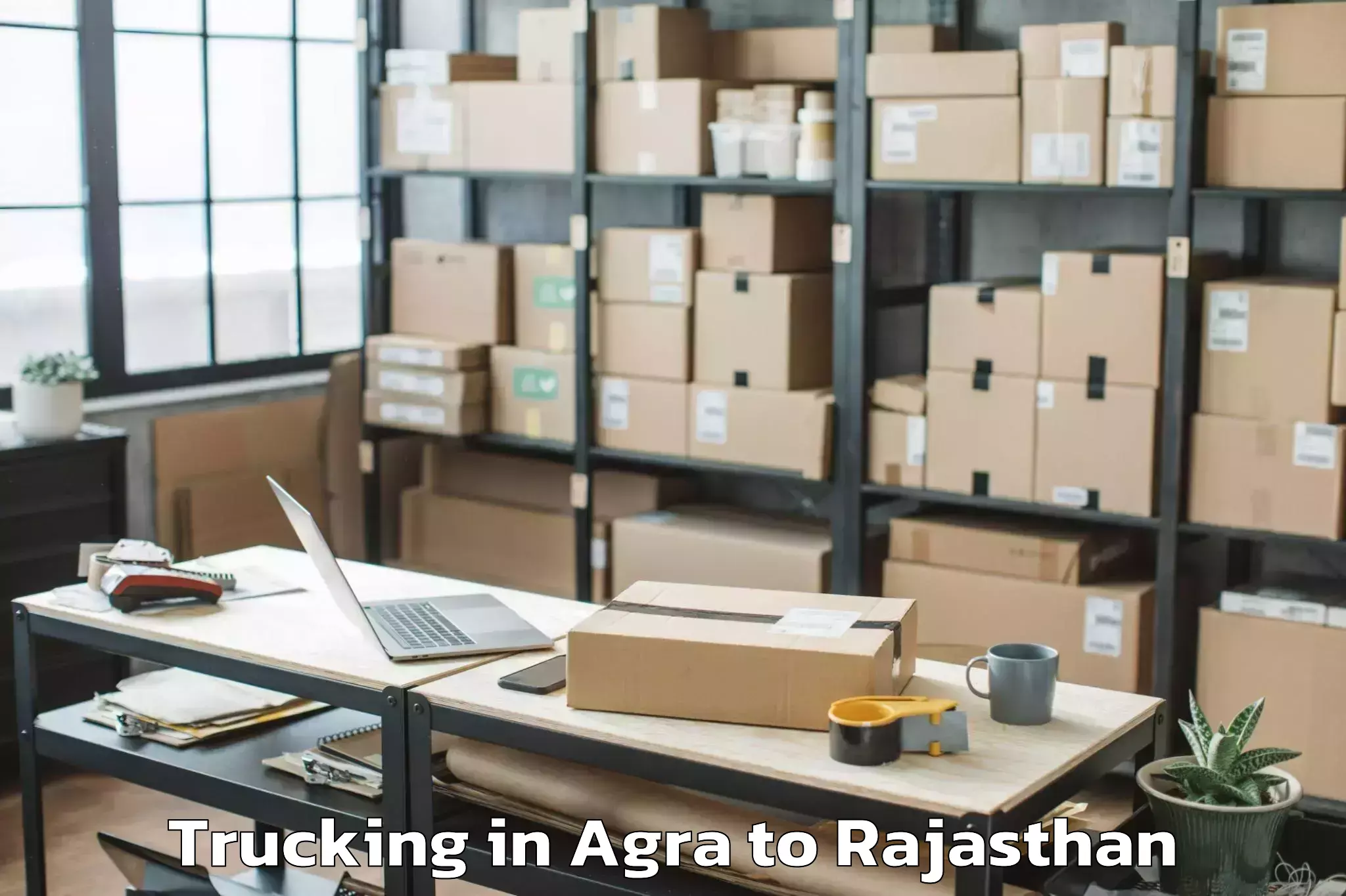 Book Agra to Deeg Trucking Online